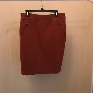 COPY - Ann Taylor Loft Orange Skirt Size 12